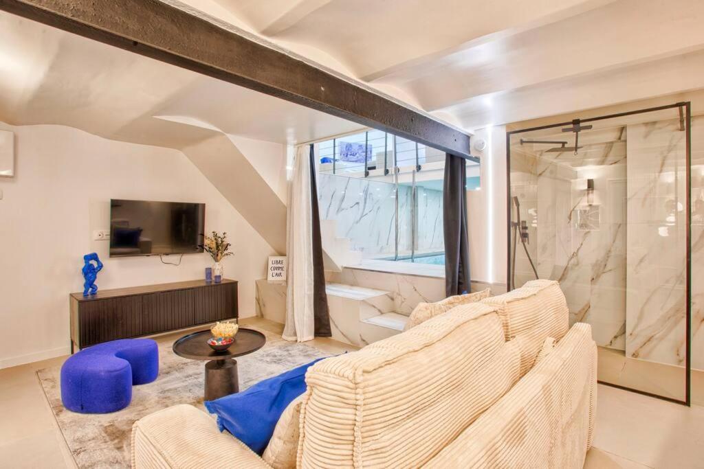 Deauville Luxury Blue Loft - Sauna And Inside Pool Trouville-sur-mer Exteriör bild