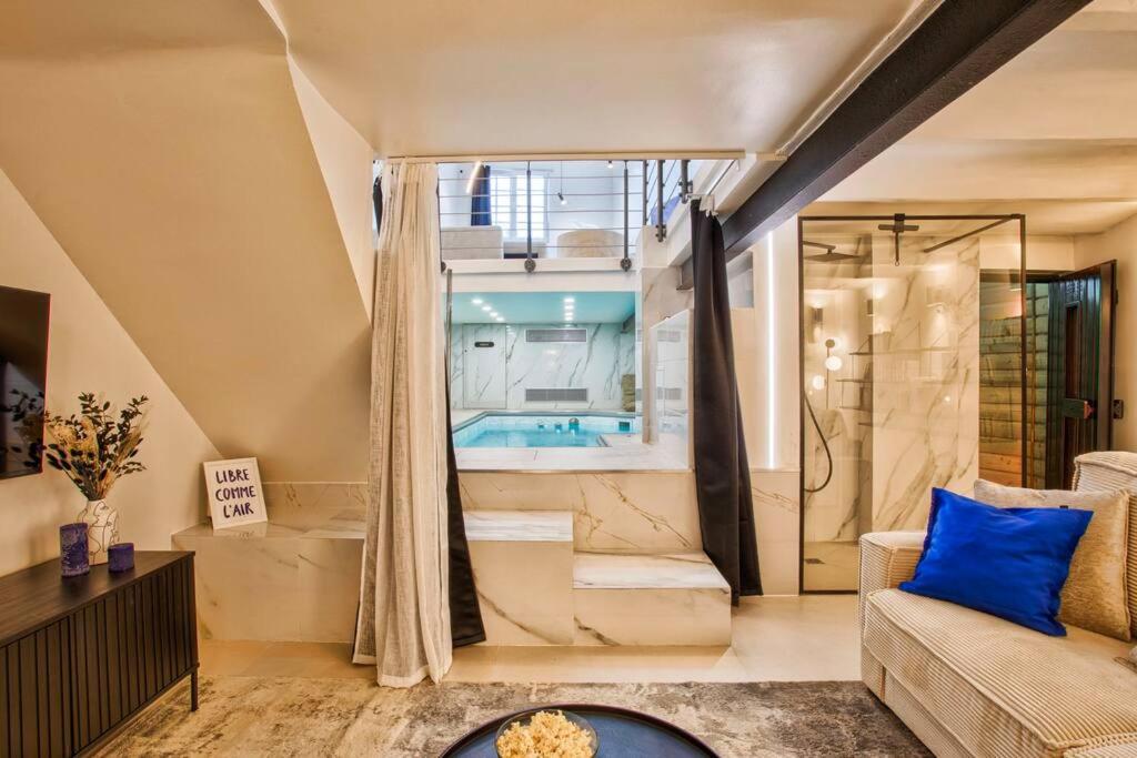 Deauville Luxury Blue Loft - Sauna And Inside Pool Trouville-sur-mer Exteriör bild